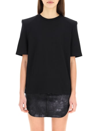 The Attico Bella T-shirt With Shoulder Straps