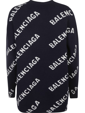 Balenciaga Logo Motif Pullover