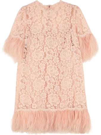 Dolce & Gabbana Floral Pattern Lace Dress