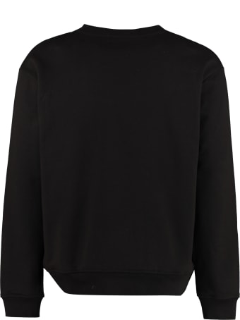 FourTwoFour on Fairfax Logo Detail Cotton Sweatshirt