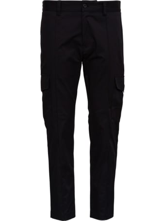 Dolce & Gabbana Black Jersey Cargo Pants