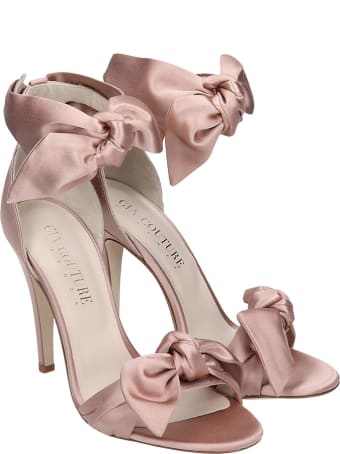 GIA COUTURE Sandals In Powder Satin