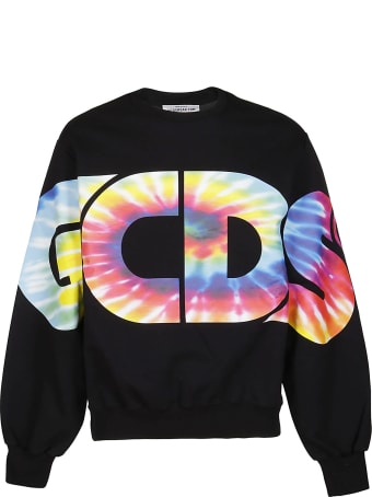 GCDS Black Cotton Sweatshirt