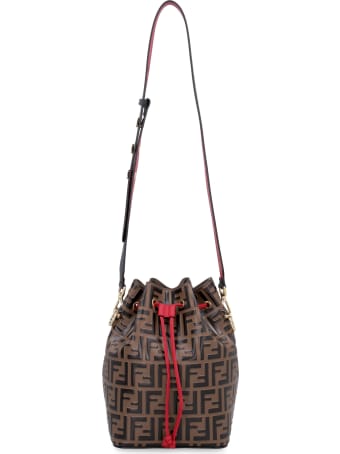 Fendi Mon Tresor Leather Bucket Bag