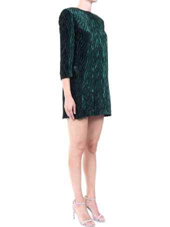 Saint Laurent Devoret Tiger-striped Dress
