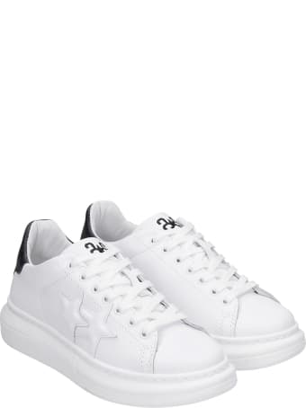 2Star Sneakers In White Leather