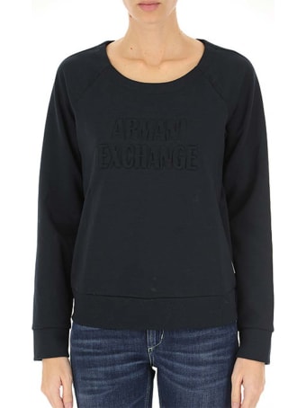 Armani Collezioni Armani Exchange Felpa Blu Donna