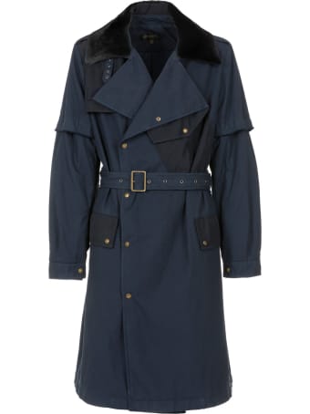 Mr & Mrs Italy Nick Wooster Capsule Unisex Trench With Lamb Fur