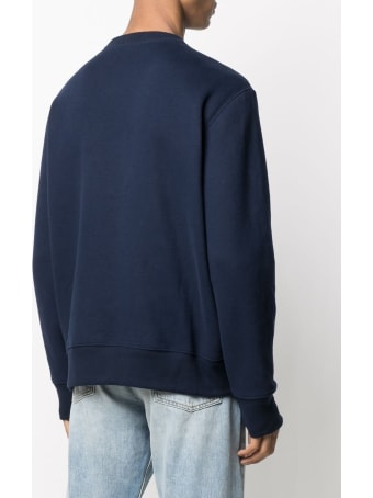 Polo Ralph Lauren Blue Jersey Sweatshirt With Teddy Bear Print