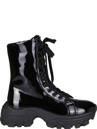 Miu Miu Black Patent Leather Boots