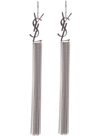 Saint Laurent Monogramm Chain Earrings