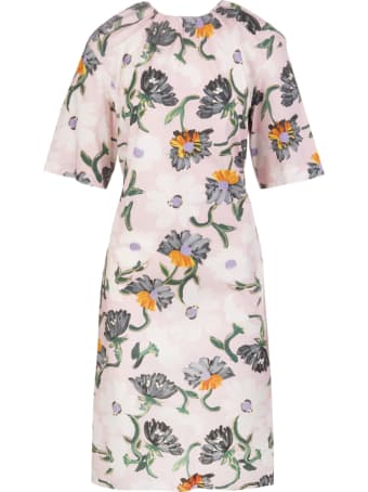 Marni Floral-print Mid-length Dress