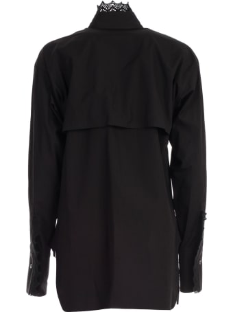 Y's Shirt L/s Collar Lace