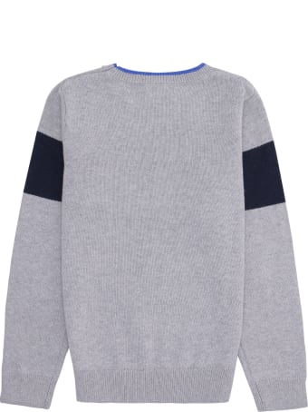 Kenzo Kids Cotton-cashmere Blend Crew-neck Pullover