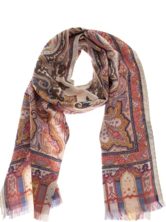 Etro Cashmere And Silk Scarf Calcutta