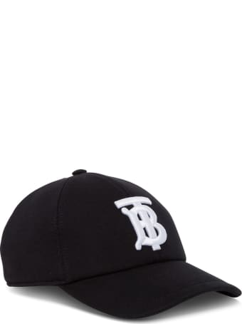 Burberry Cotton Hat With Logo Embroidery