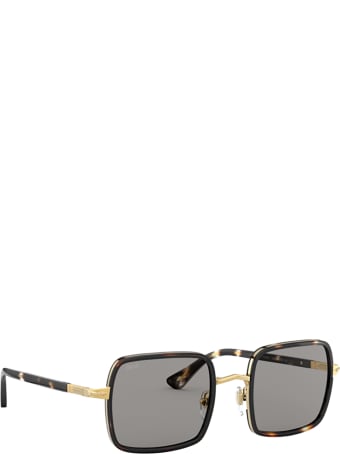 Persol Persol Po2475s Gold & Striped Browne & Smoke Sunglasses