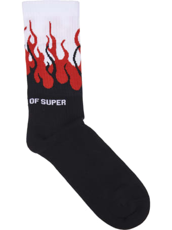 Vision of Super Red Flame Socks