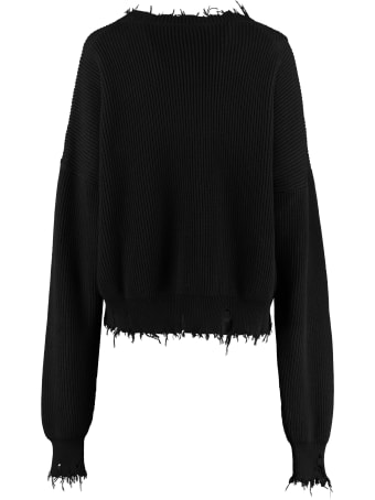 Ben Taverniti Unravel Project Crew-neck Cotton-cashmere Pullover