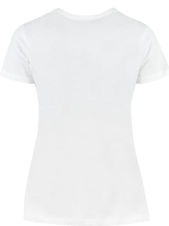Love Moschino Logo Cotton T-shirt