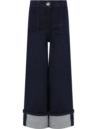 Stella Jean Blue Jeans For Girl