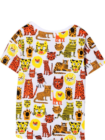 Stella McCartney Kids Wild Cats T-shirt With Print