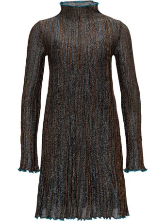 M Missoni Corteccia Flared Dress In Lurex Knit
