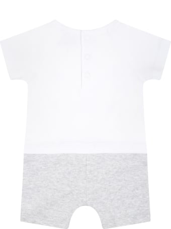Kenzo Kids Multicolor Romper For Babyboy With Elephant