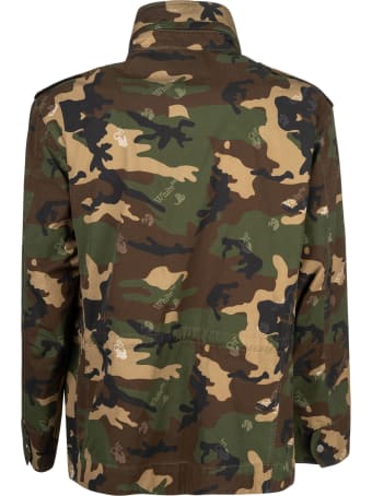 Off-White Ow Logo Camo Field Jacket