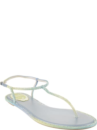 René Caovilla Shaded Light Blue Diana Thong Sandal
