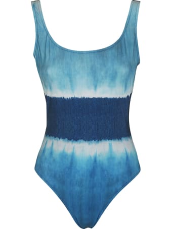 Alberta Ferretti Rear Logo Plaque Slim Swimsuit