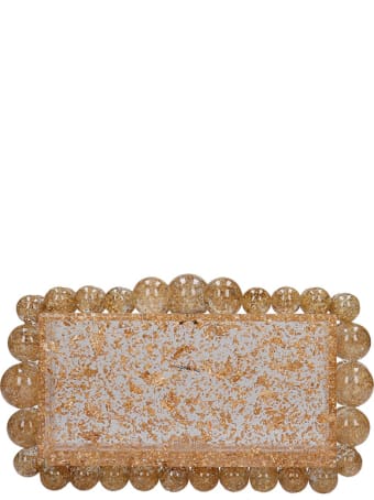 Cult Gaia Eos Clutch In Gold Acrylic