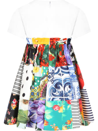 Dolce & Gabbana Multicolor Dress For Girl