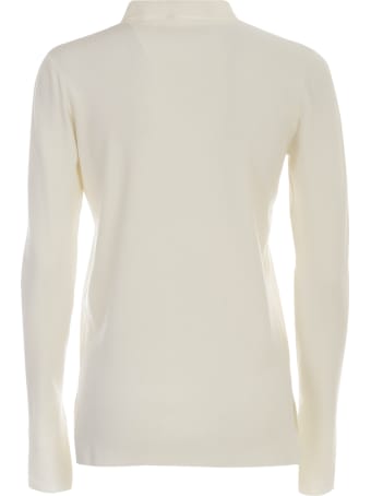 Liviana Conti Plain Knit Shirt W/collar