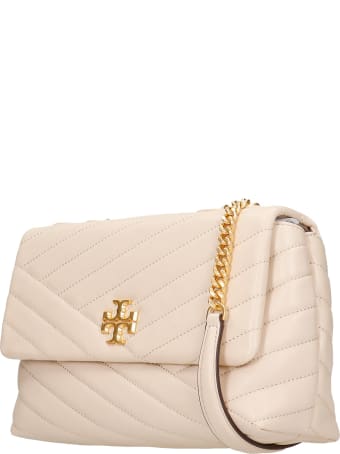 Tory Burch Shoulder Bag In Beige Leather