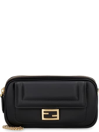 Fendi Easy Baguette Leather Mini Crossbody Bag