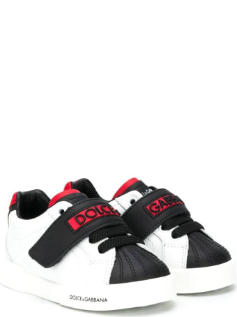 Dolce & Gabbana Black And White Baby Sneakers Dolce&gabbana Kids