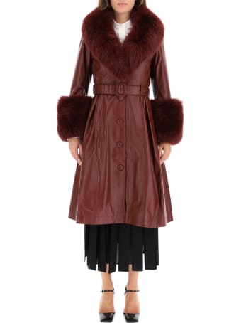 Saks Potts Foxy Leather Coat
