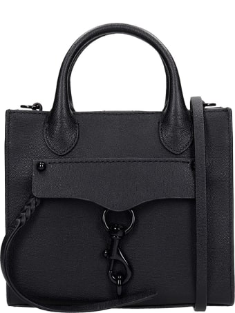 Rebecca Minkoff Hand Bag In Black Leather
