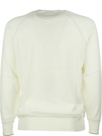 Brunello Cucinelli Crew Neck Sweatshirt Natural