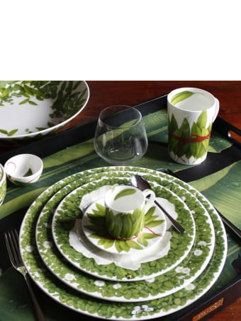 Taitù Large Rectangular Tray- Freedom-Foglie Collection