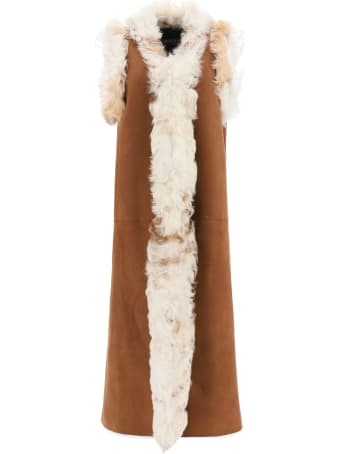 Simonetta Ravizza Sandy Shearling Vest