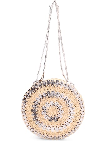 Paco Rabanne '1969 Circle Bag' Raffia Shoulder Bag