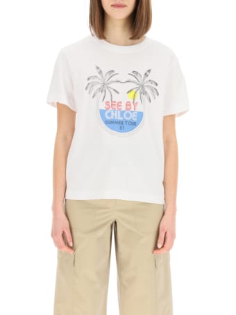 See by Chloé Summer Tour Print T-shirt