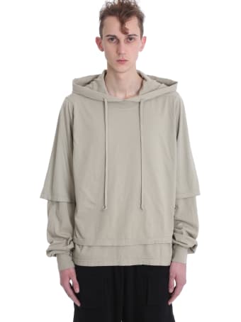 DRKSHDW Hustler Sweatshirt In Beige Cotton