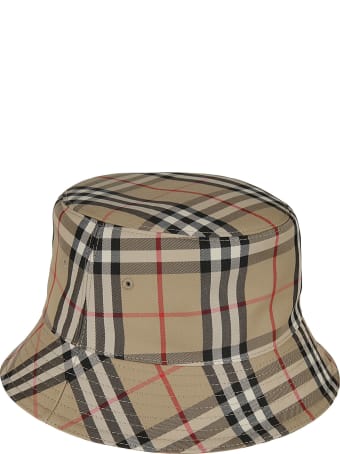 Burberry Heavy Cotton Check 2 Panel Bucket Hat