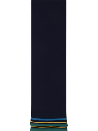 Paul Smith Junior Blue Scarf For Boy With Dinos