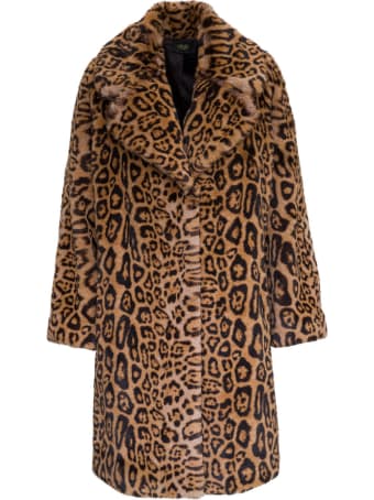 Liu-Jo Animalier Oversize Coat