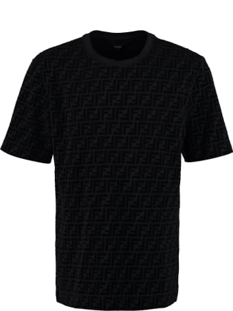 Fendi Logo Cotton T-shirt