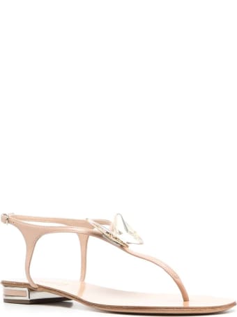 Casadei Light Pink Butterfly Sandal